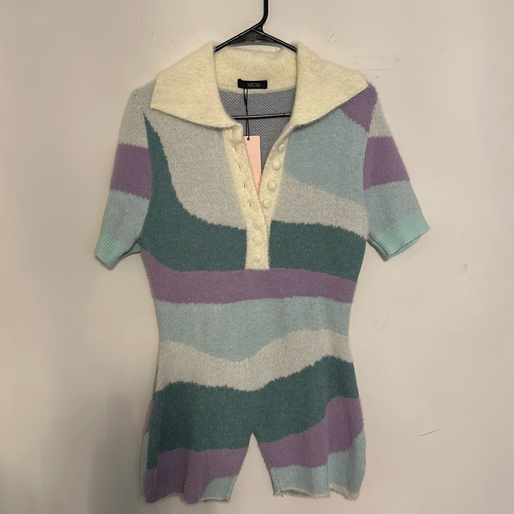 New! Colorblock Romper